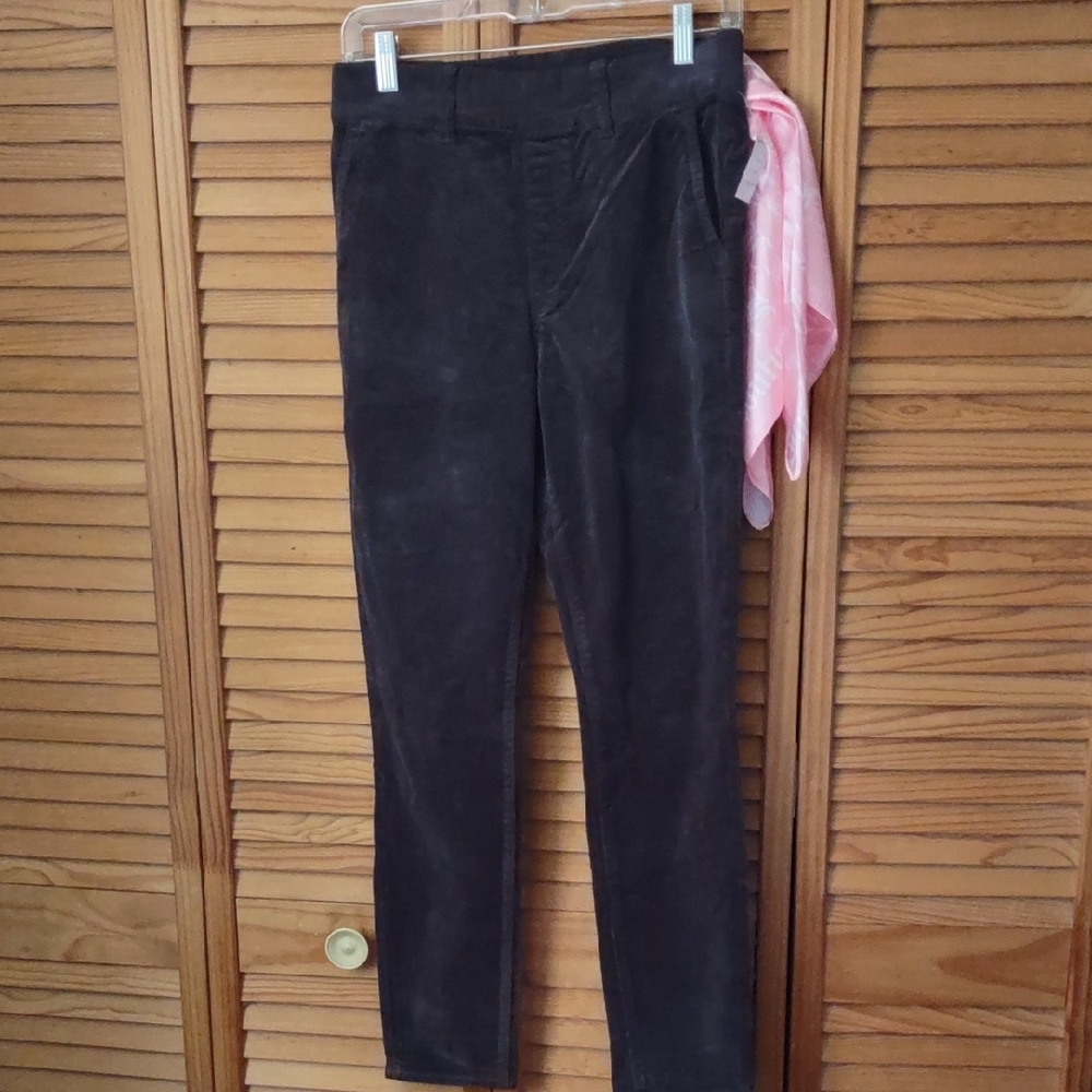 Juicy Couture NWT Cloud Grey California Skinny Elastic Waist Skinny Corduroy 27